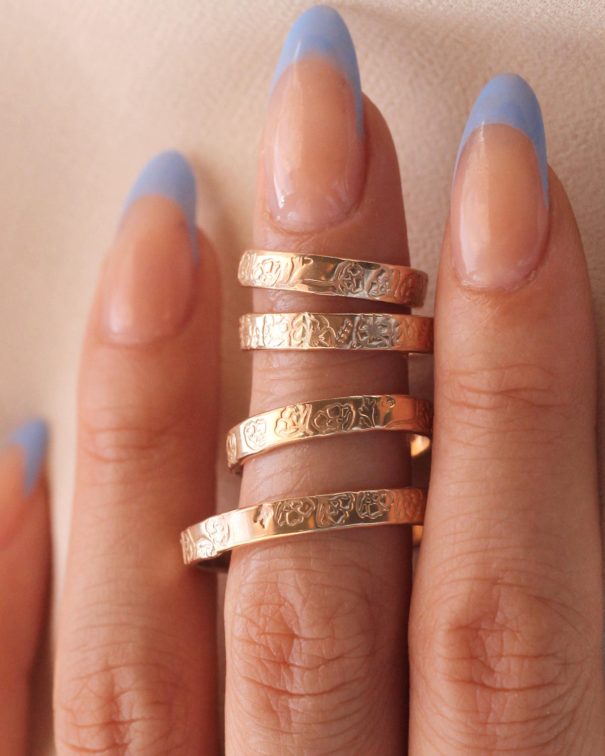 R1404 - Mini Birth Flower Ring