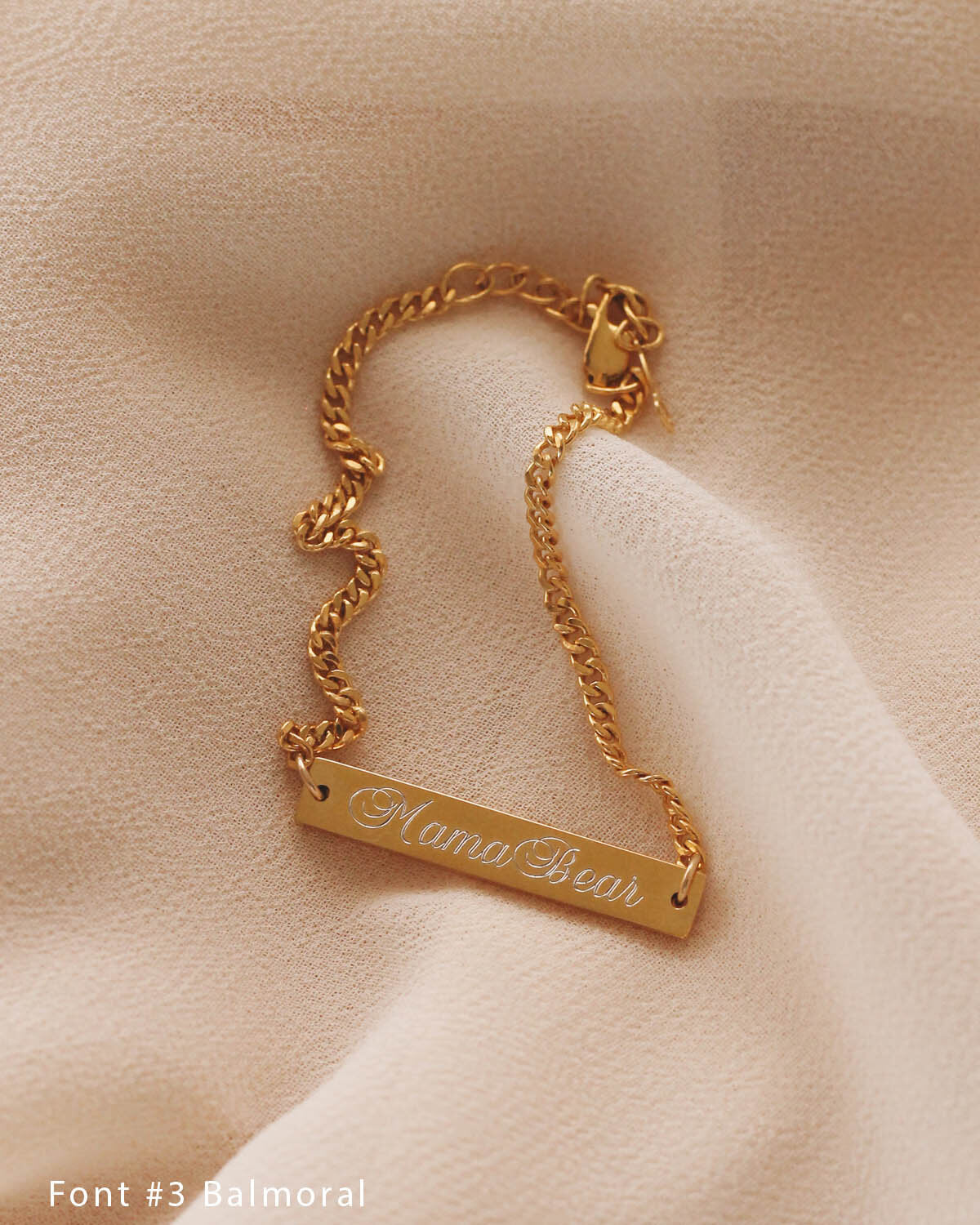 Engrave B1027 - Gold Filled/Stainless Steel Bracelet