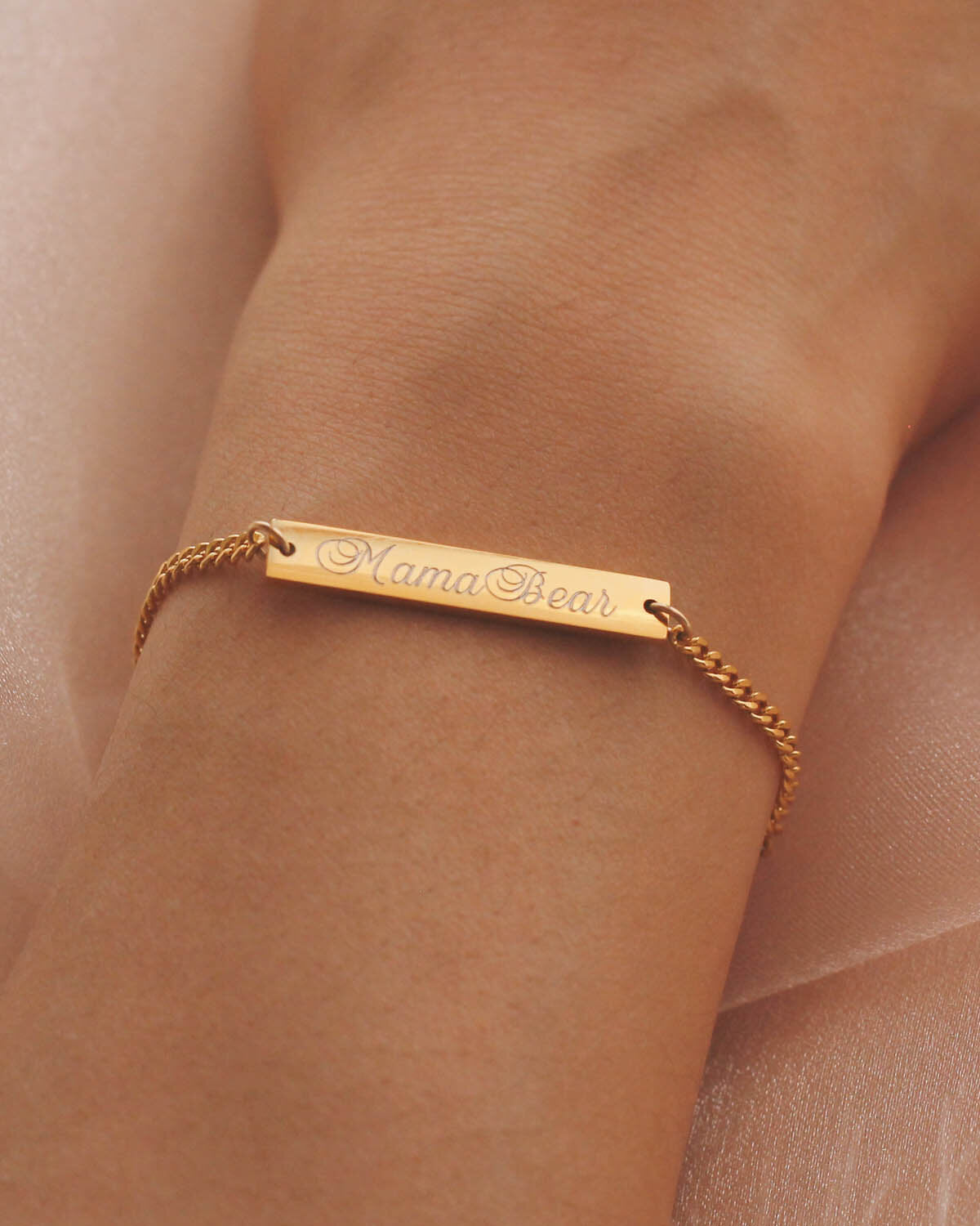 Engrave B1027 - Gold Filled/Stainless Steel Bracelet