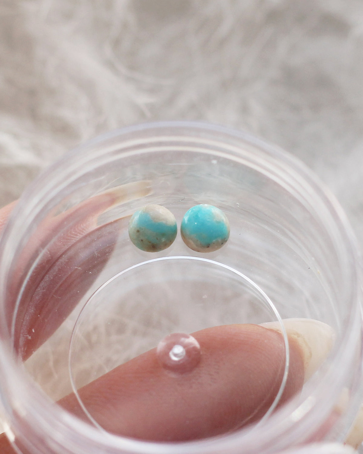 Sample B94 - Set of 2 Turquoise 5mm