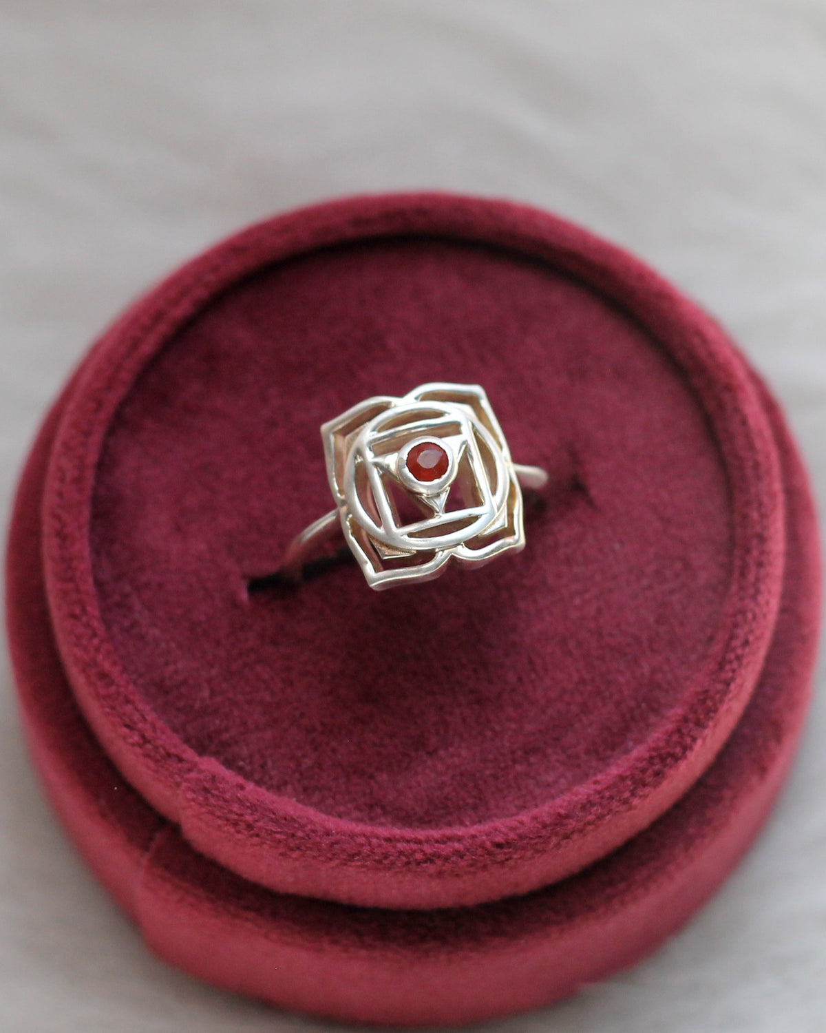 C36 Fire Opal Ring Size 6, 7