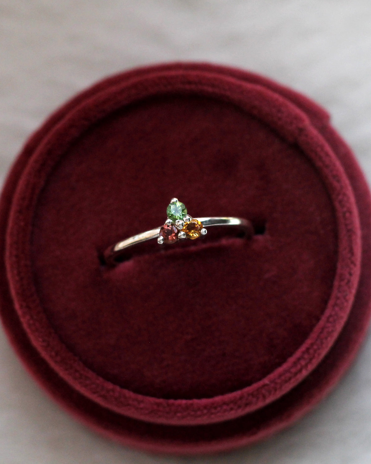 C37 Tourmaline Ring Sterling Silver Size 9