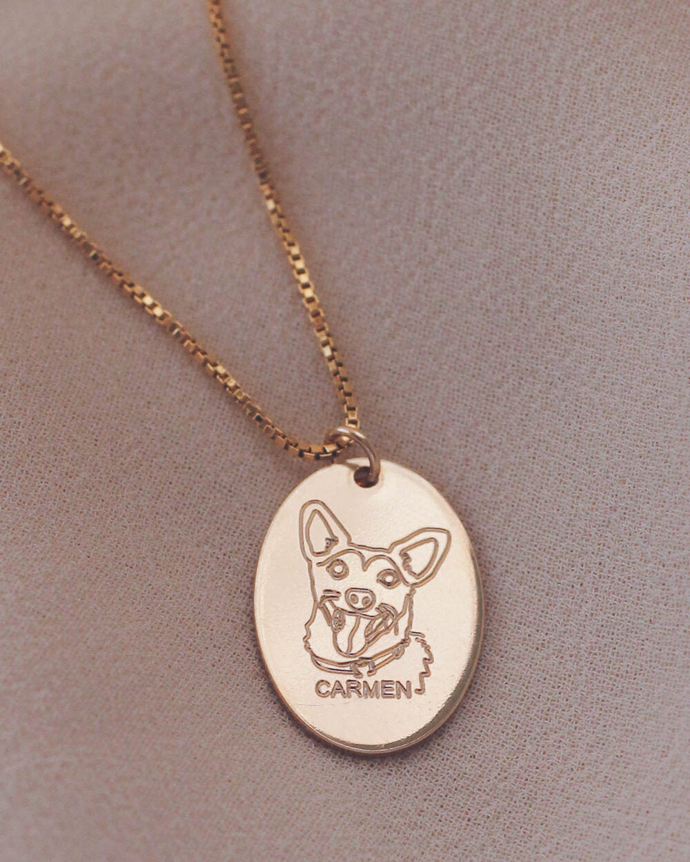 ENGRAVE N1220 - Gold Filled - Fur Baby Pendant