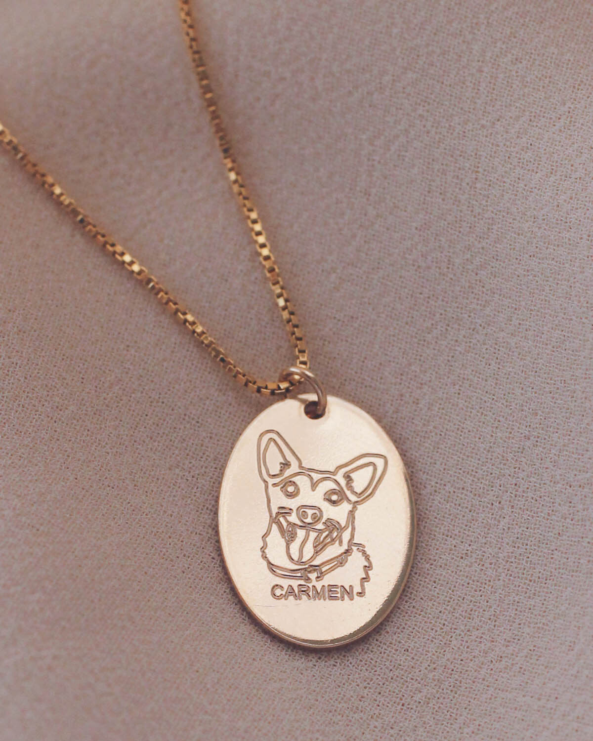 ENGRAVE N1220 - Gold Filled - Fur Baby CHARM ONLY