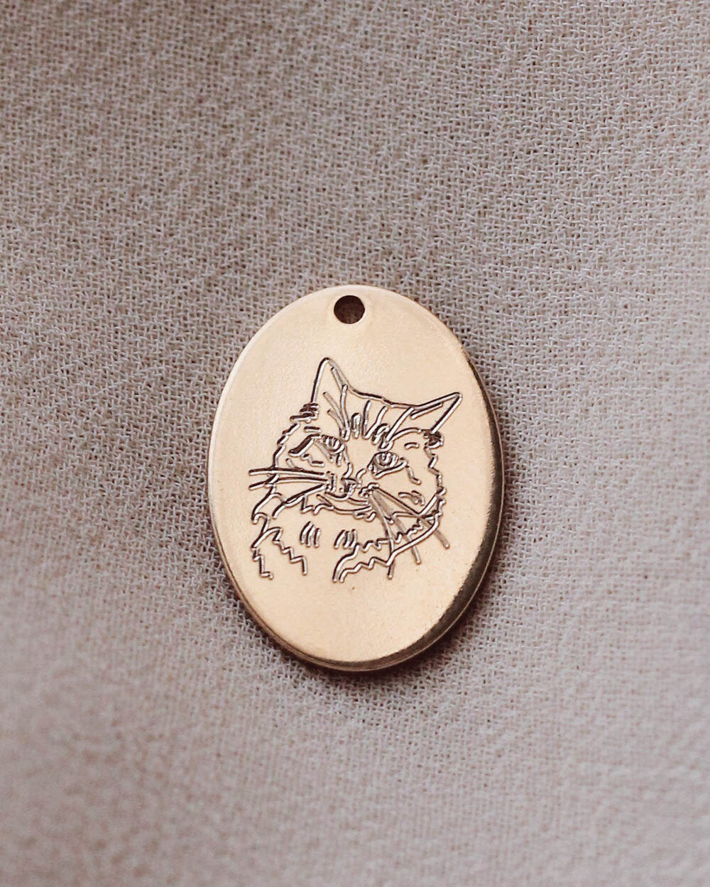 ENGRAVE N1220 - Gold Filled - Fur Baby Pendant