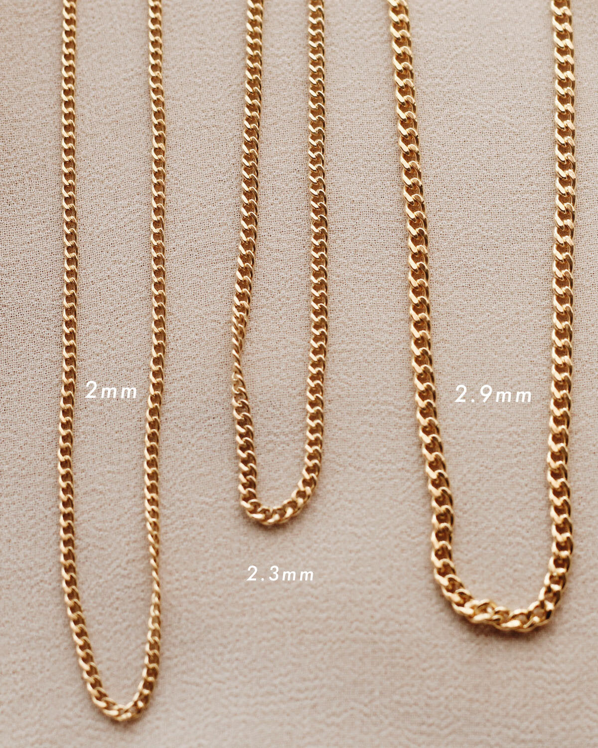 N1206 - Gold Filled - 2.3mm Curb