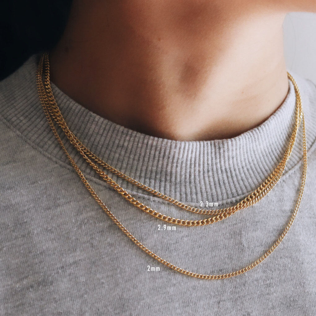 N1200 - Gold Filled - 2mm Curb