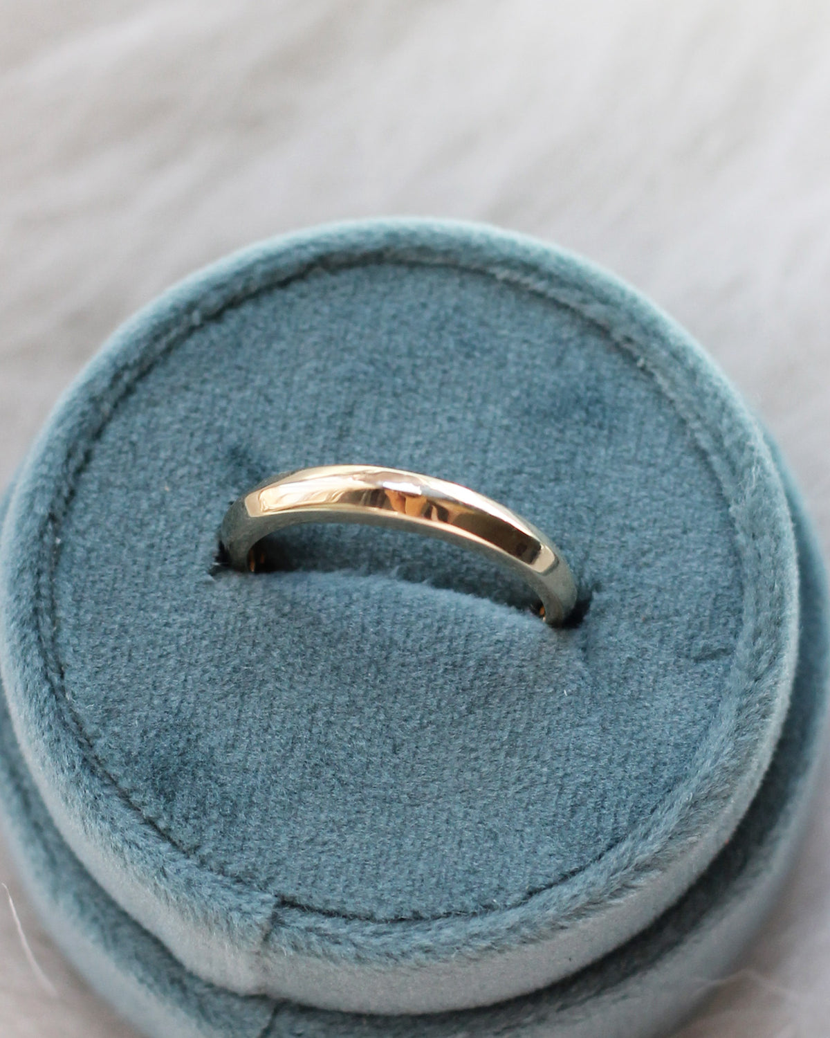 C3 - Dome Ring 14K Solid Gold - Size 7