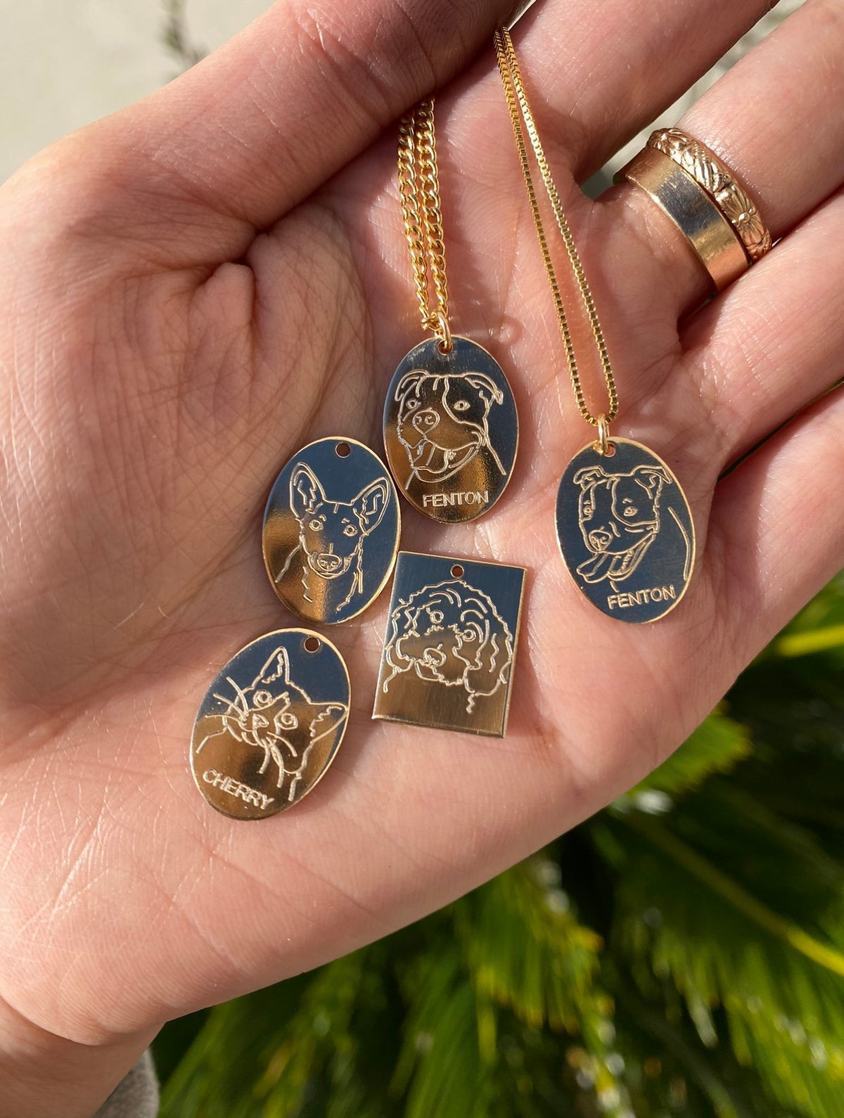 ENGRAVE N1220 - Gold Filled - Fur Baby Pendant
