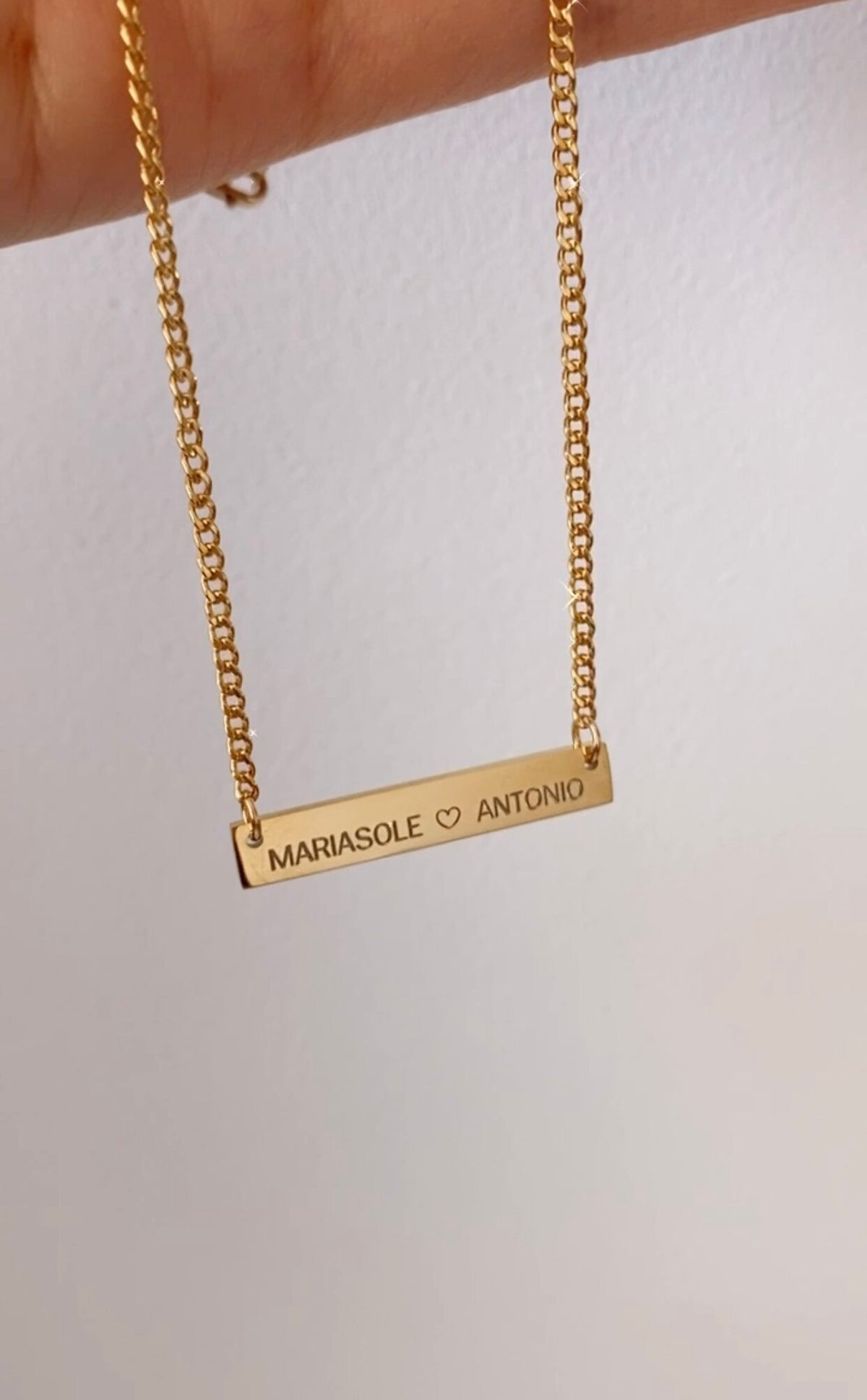 Engrave N1216 - Gold Filled/Stainless Steel Necklace
