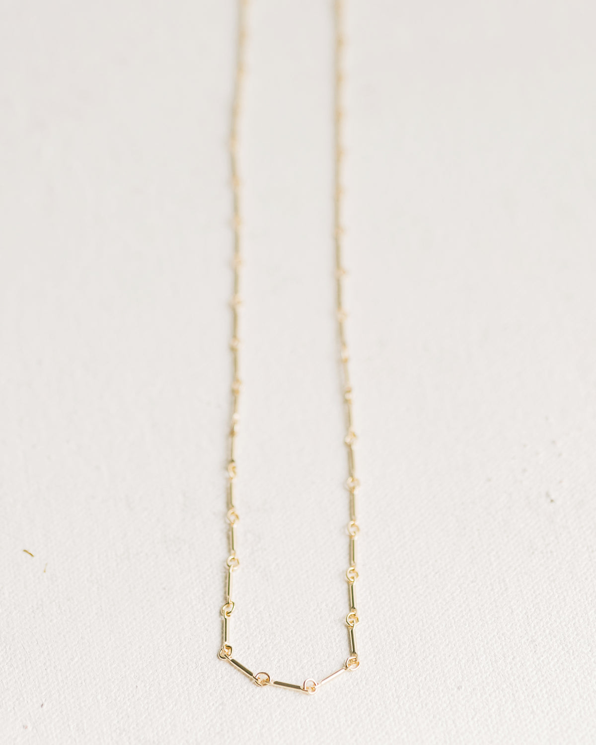 N1357 - Elongated Bar Chain Necklace