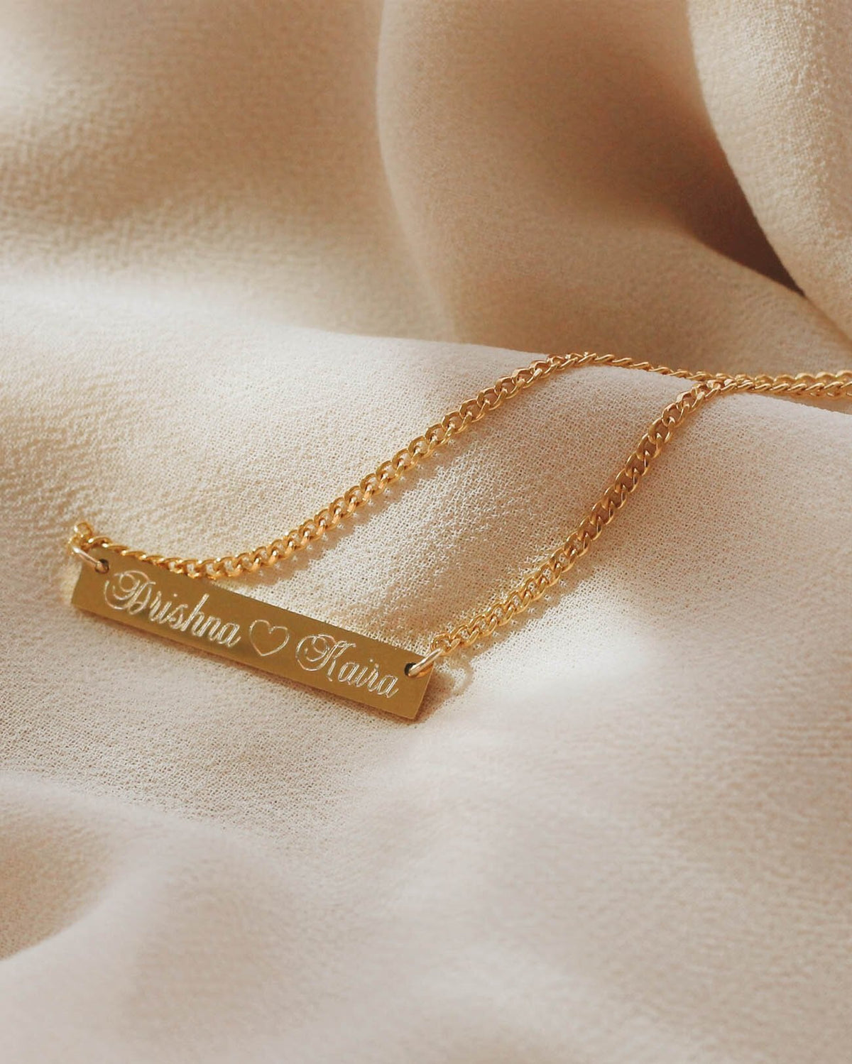 Engrave N1216 - Gold Filled/Stainless Steel Necklace