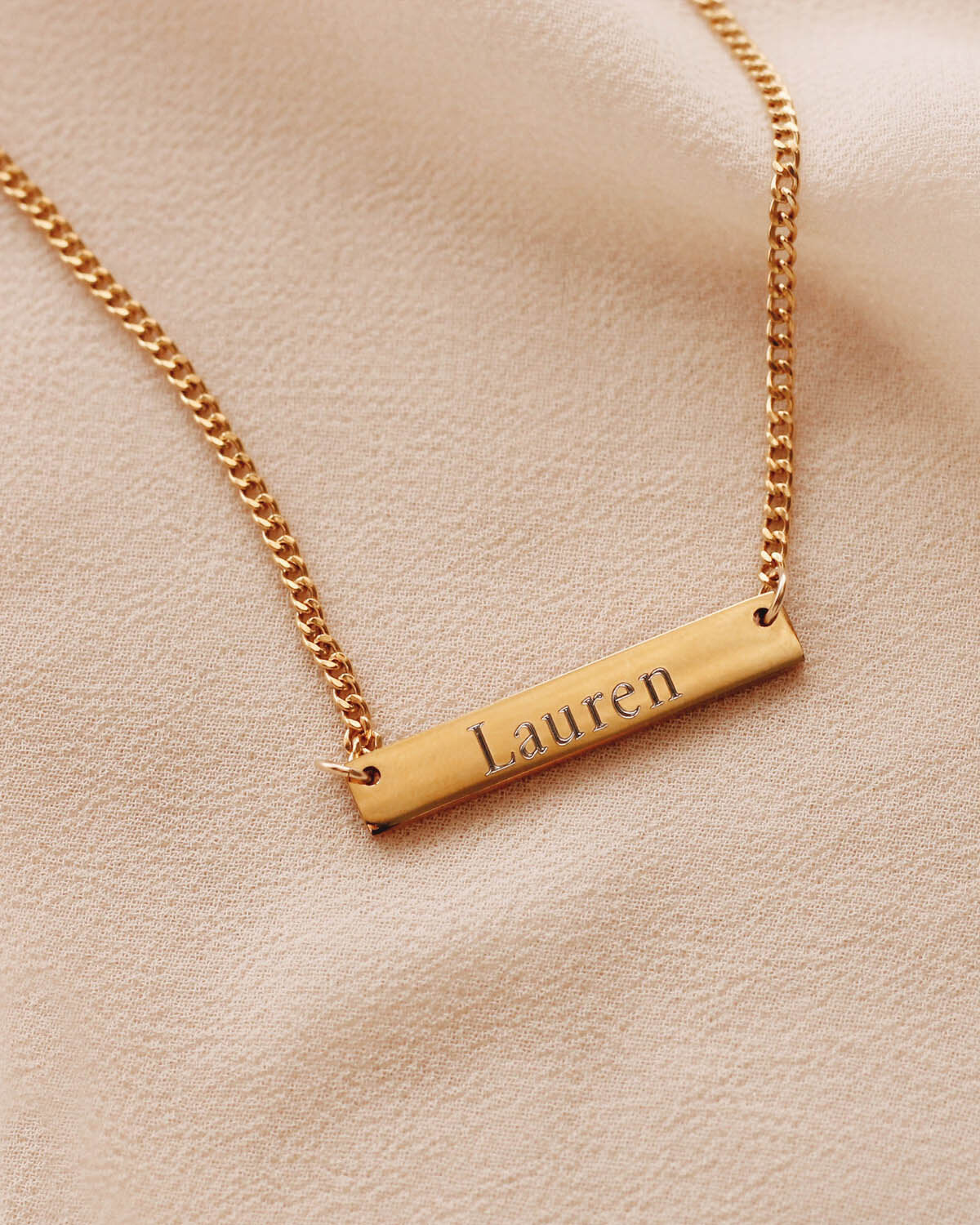 Engrave N1216 - Gold Filled/Stainless Steel Necklace