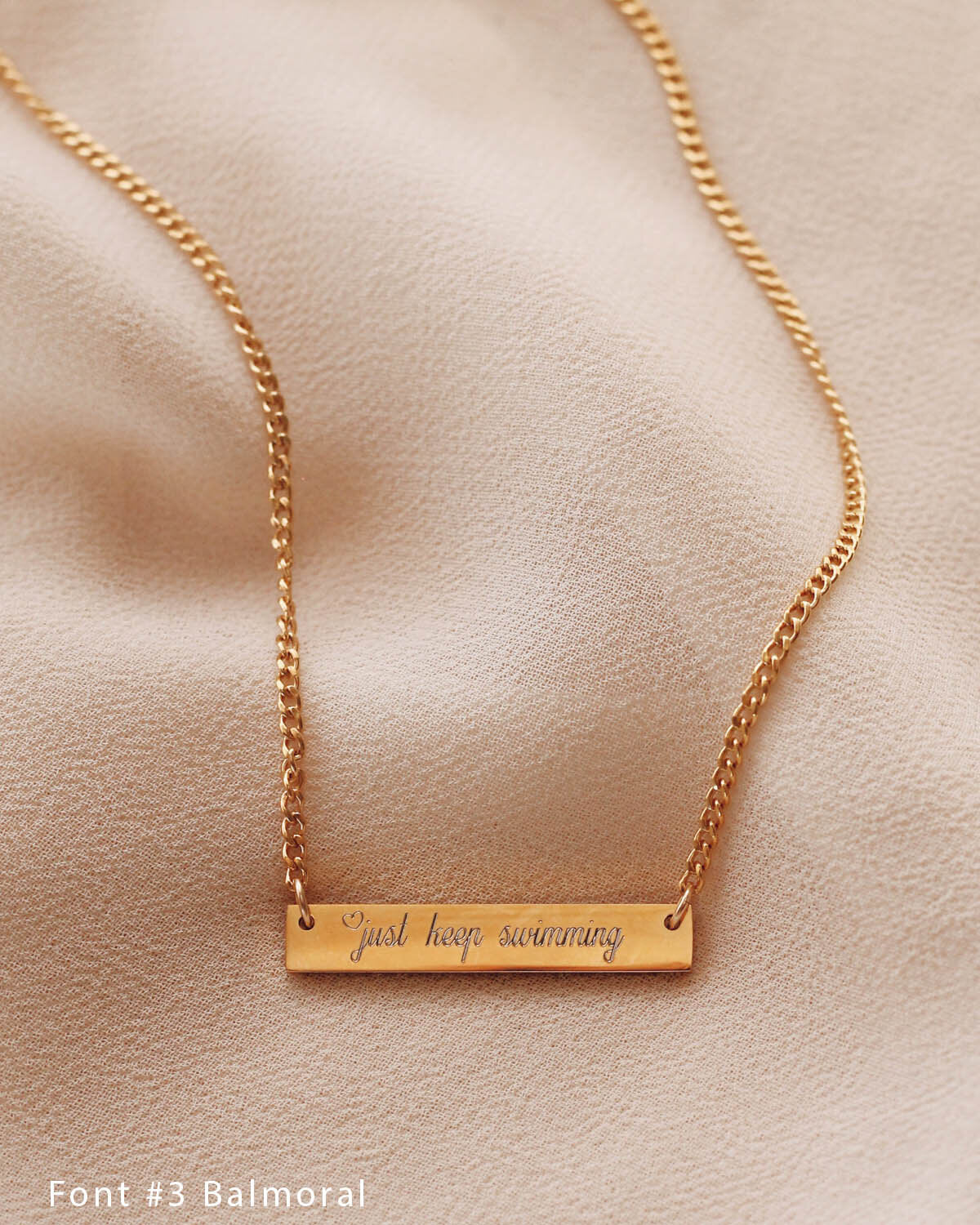 Engrave N1216 - Gold Filled/Stainless Steel Necklace