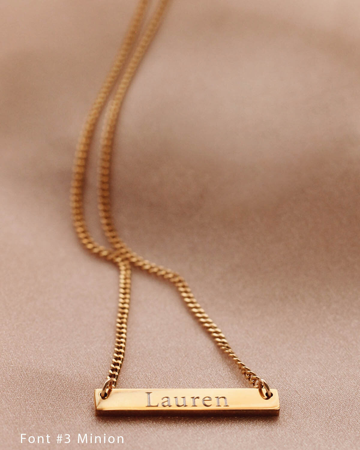 Engrave N1216 - Gold Filled/Stainless Steel Necklace
