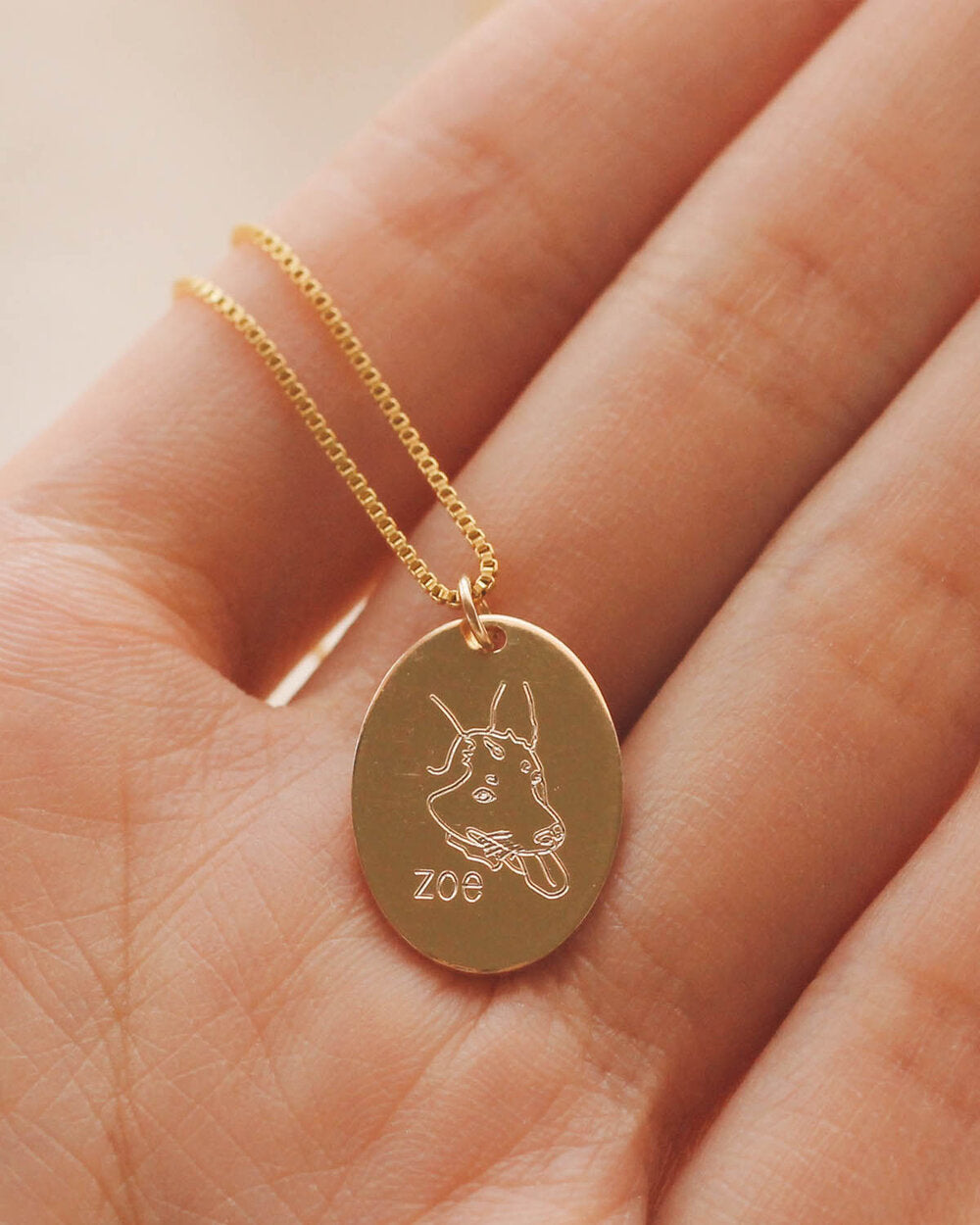 ENGRAVE N1220 - Gold Filled - Fur Baby Pendant