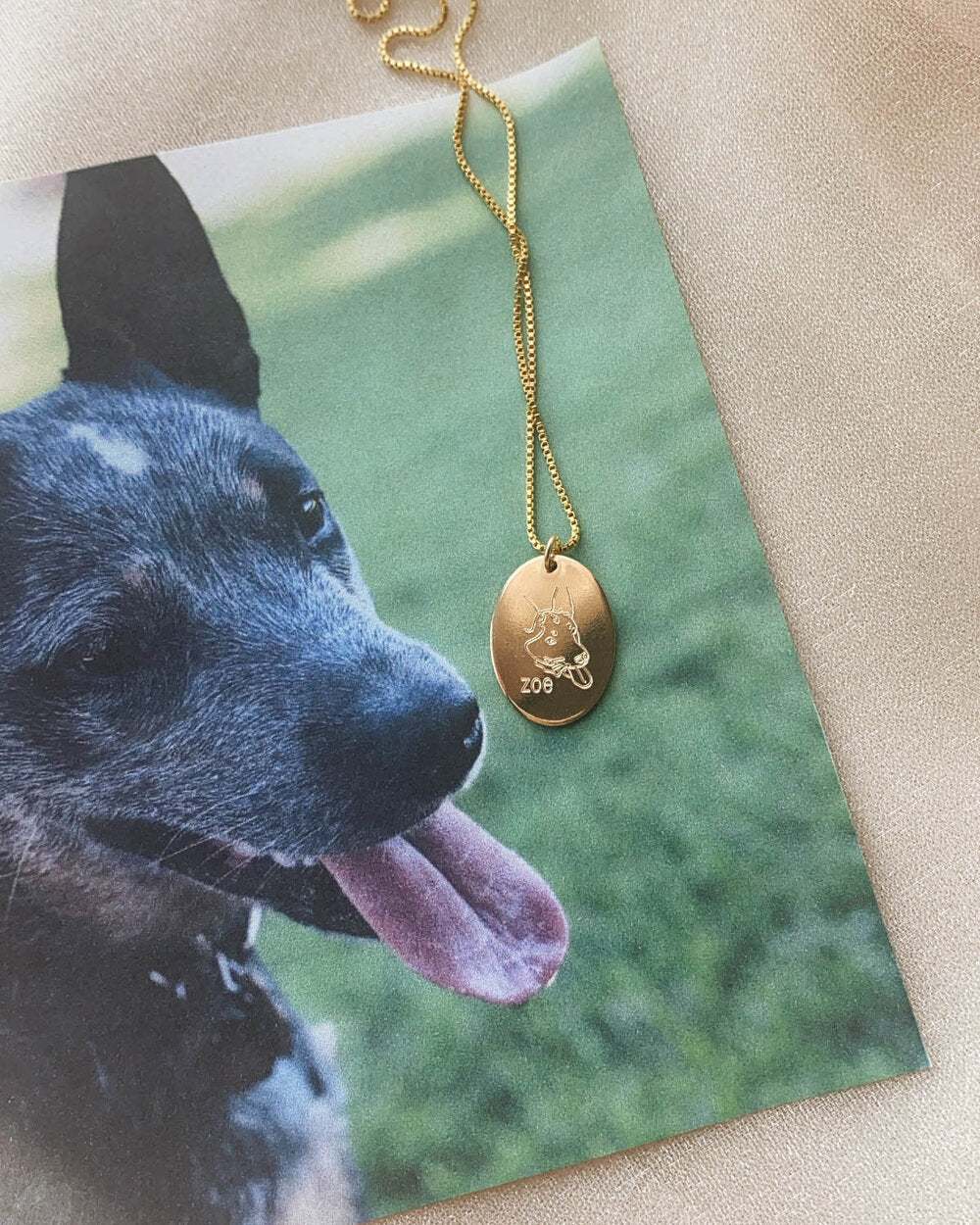 ENGRAVE N1220 - Gold Filled - Fur Baby Pendant