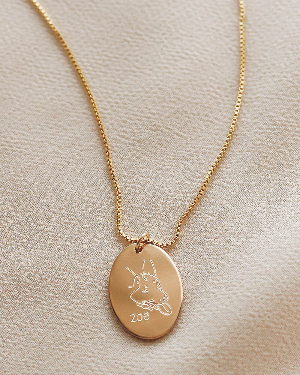 ENGRAVE N1220 - Gold Filled - Fur Baby Pendant