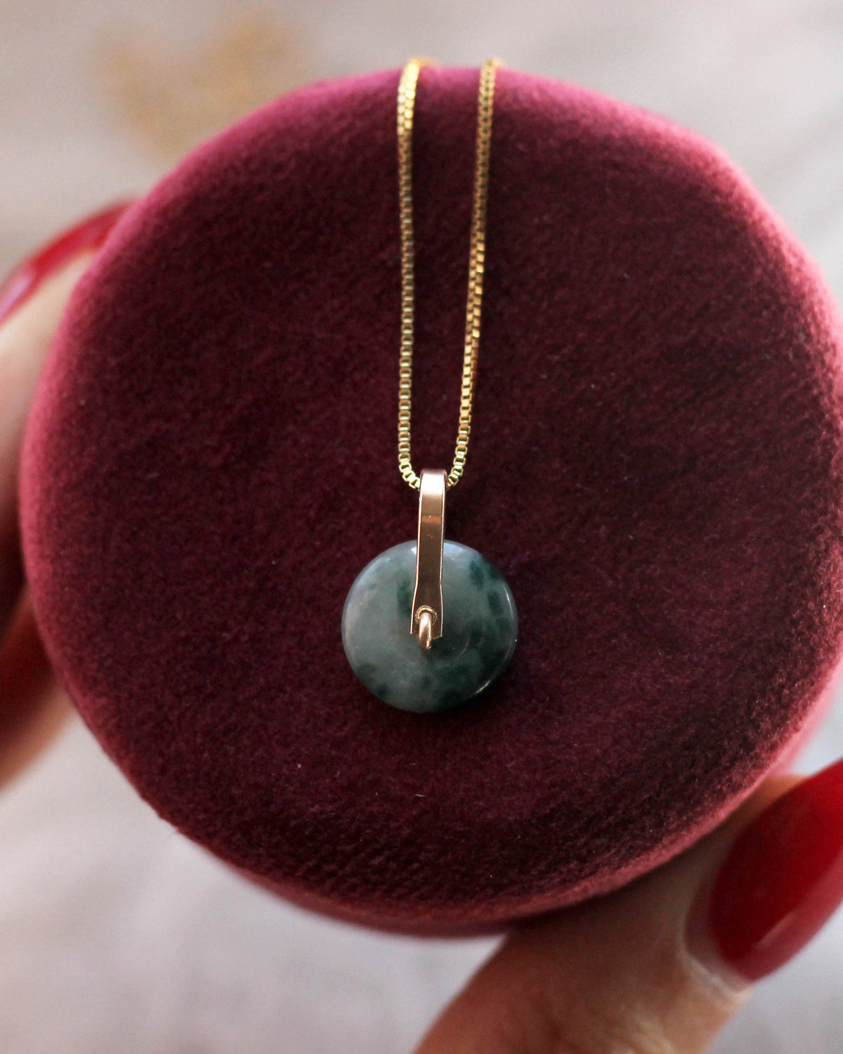N1369 - Jadeite Pendant - 16"