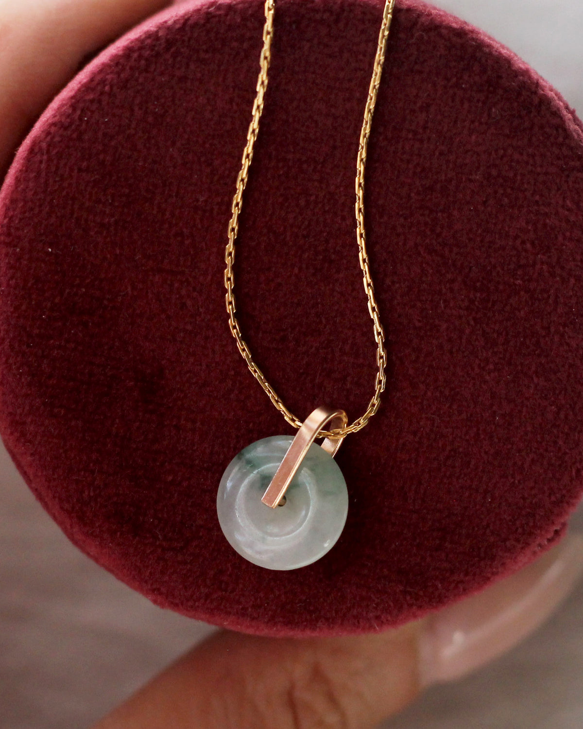 N1374 - Jadeite Pendant - 18"