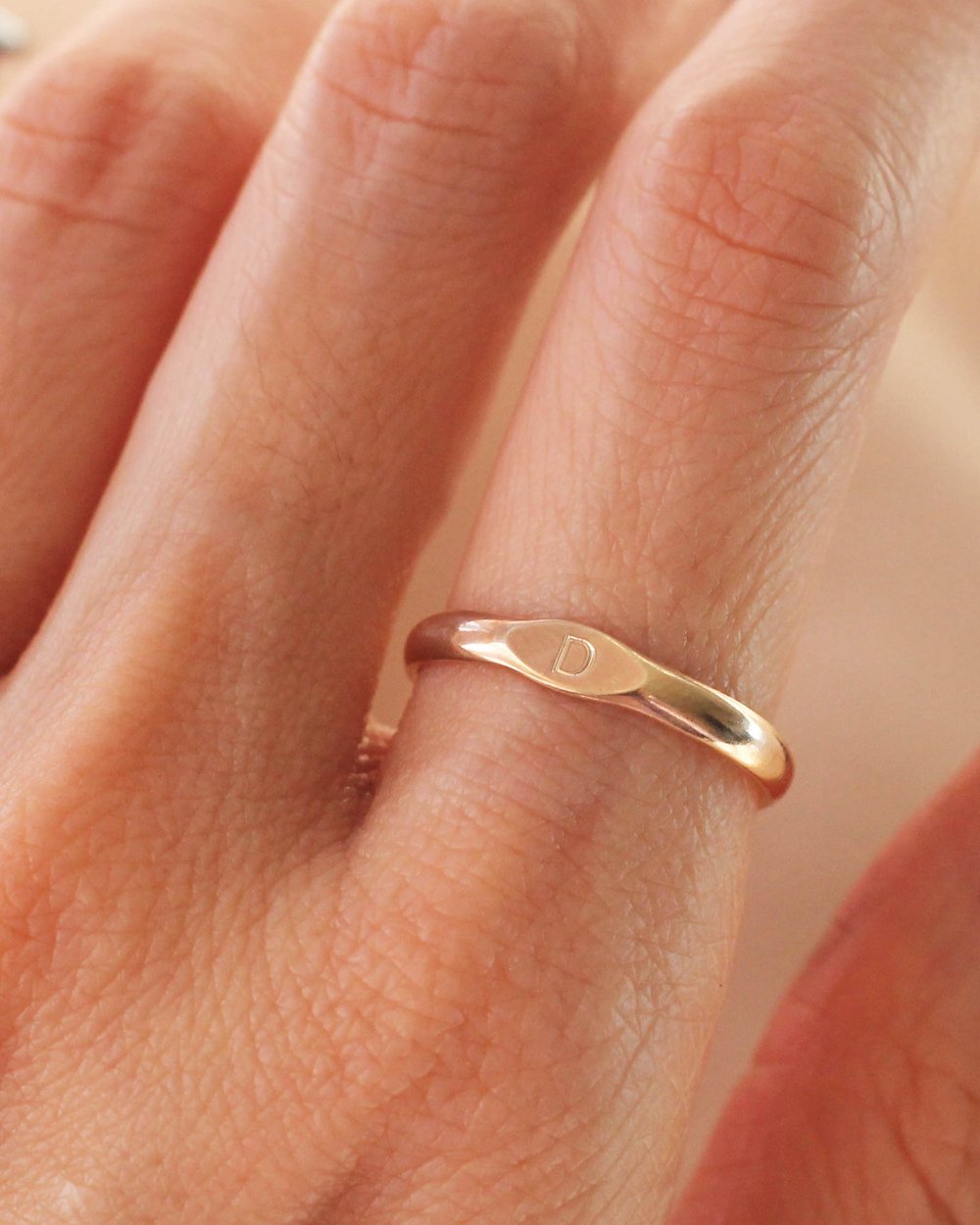 ENGRAVE R1306 - 14K SOLID GOLD