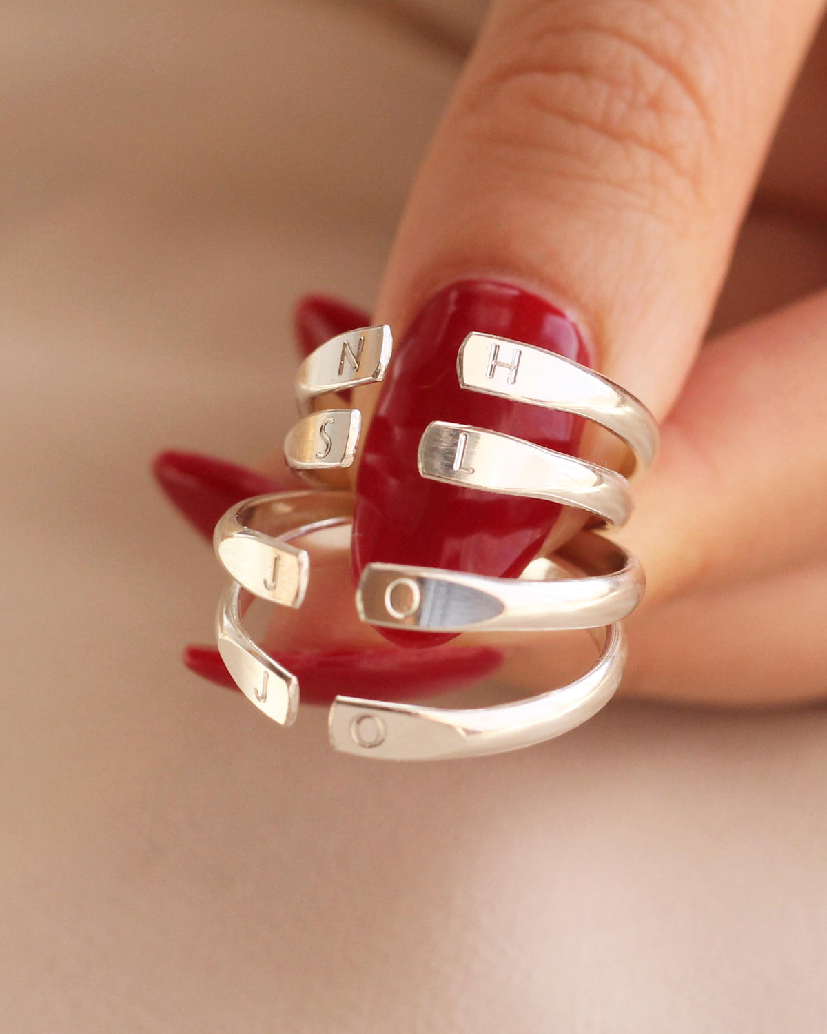 R1394 - Initials Ring