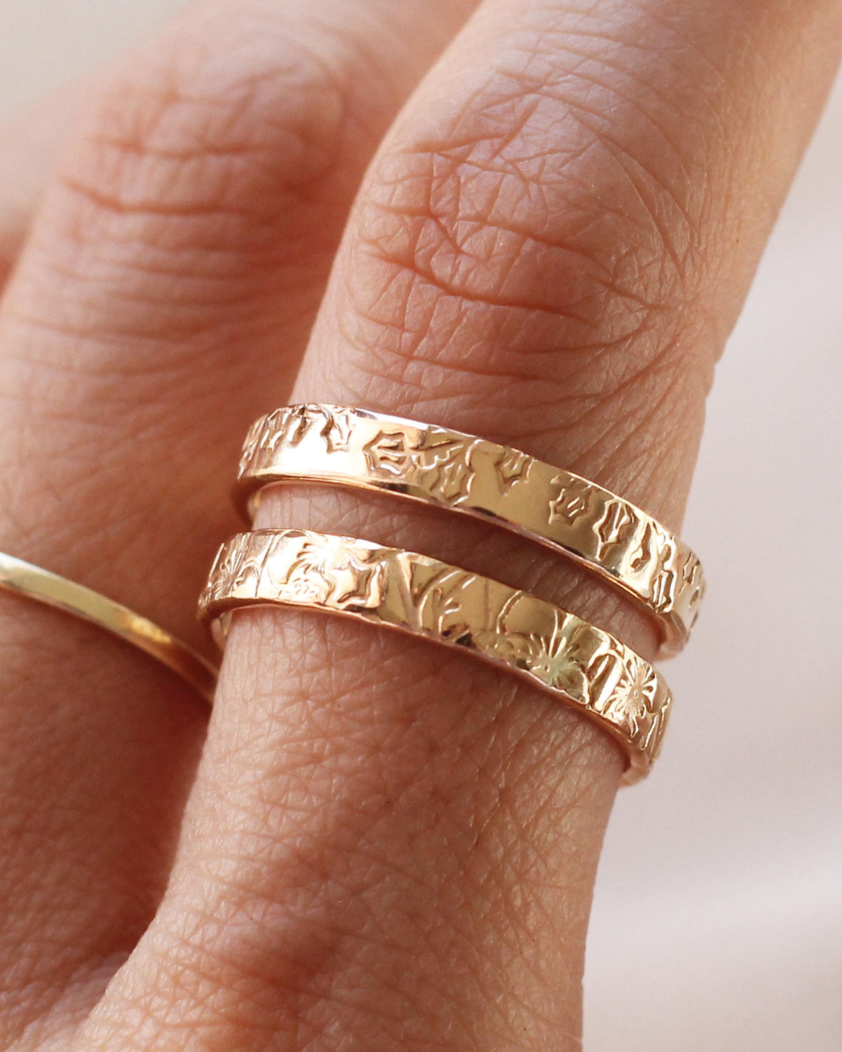 R1404 - Mini Birth Flower Ring