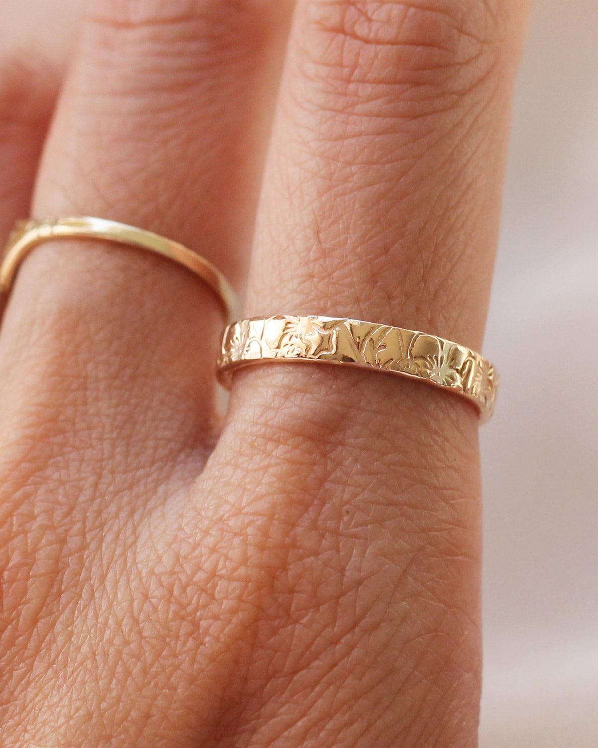 R1404 - Mini Birth Flower Ring