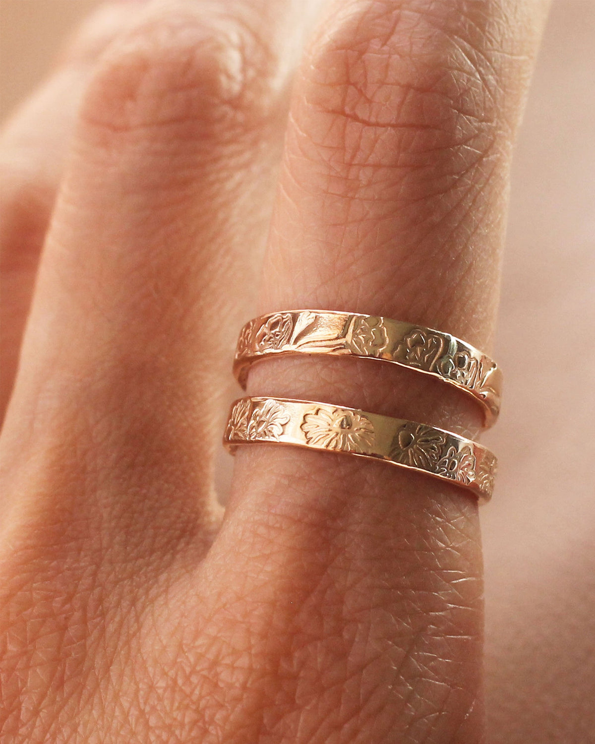 R1404 - Mini Birth Flower Ring
