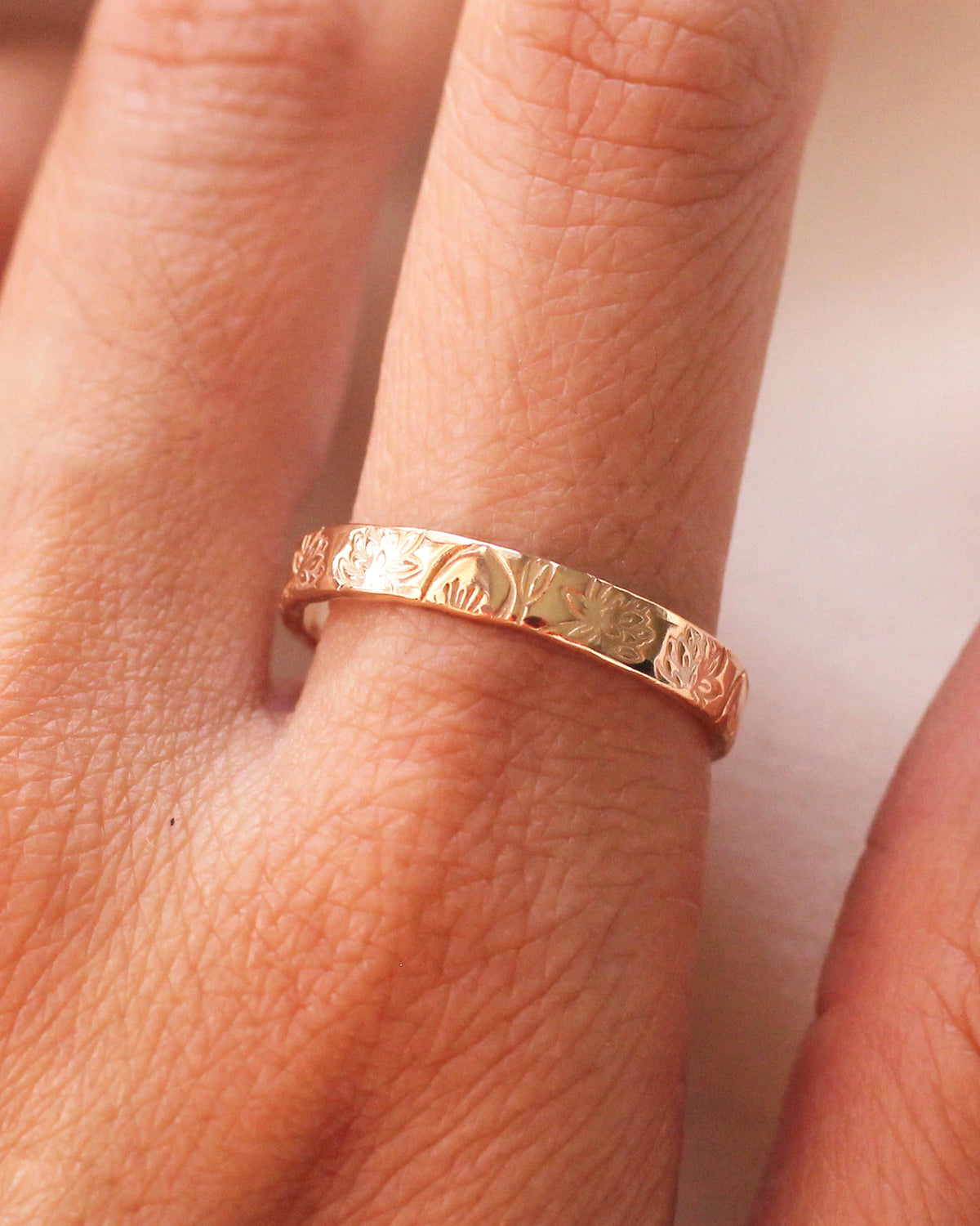 R1404 - Mini Birth Flower Ring