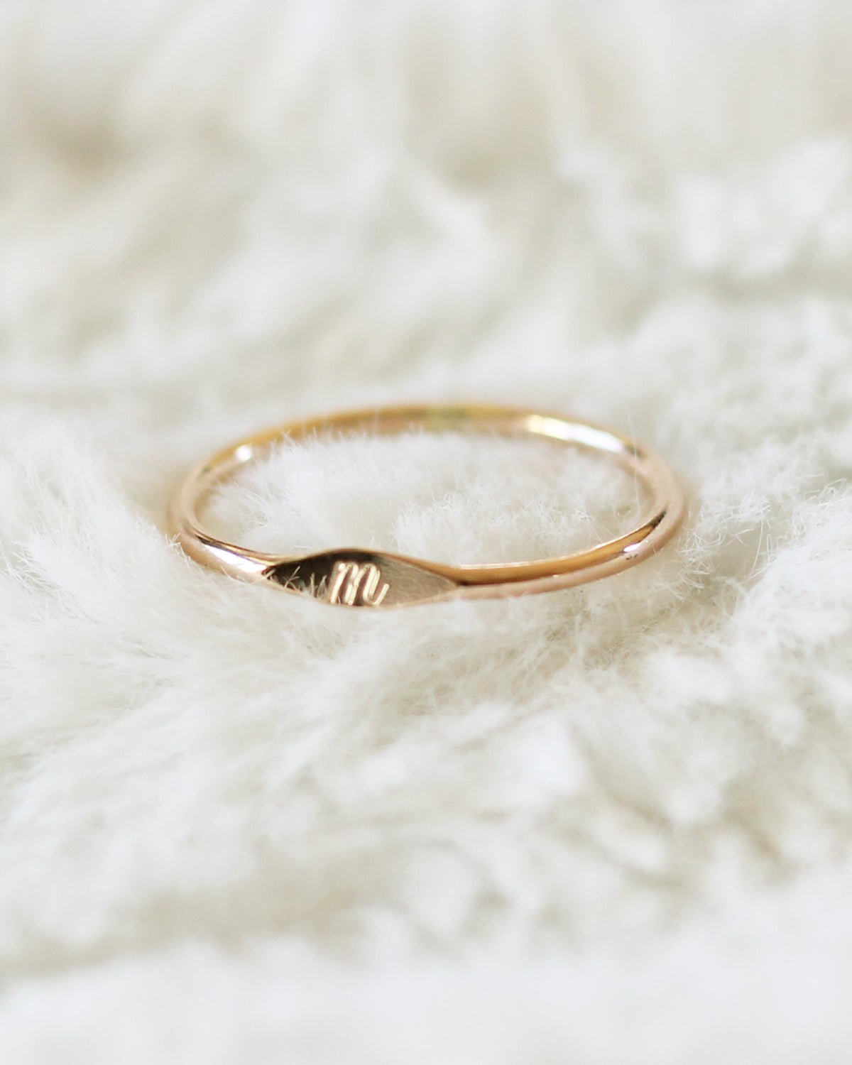 R1441 - Marquise Initial Ring
