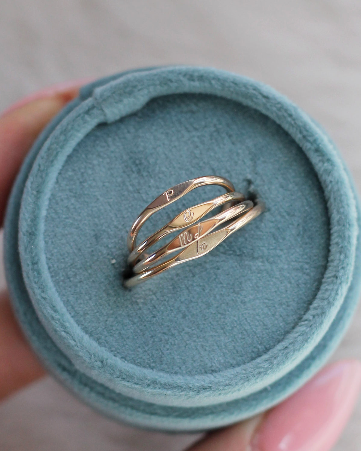 R1441 - Marquise Initial Ring