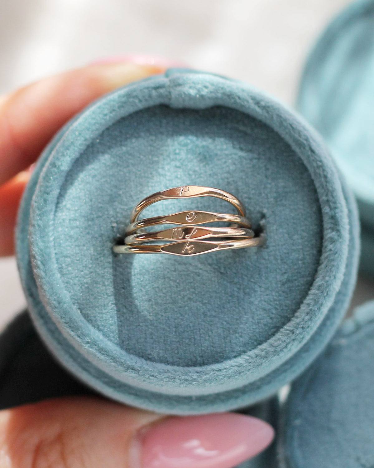 R1441 - Marquise Initial Ring