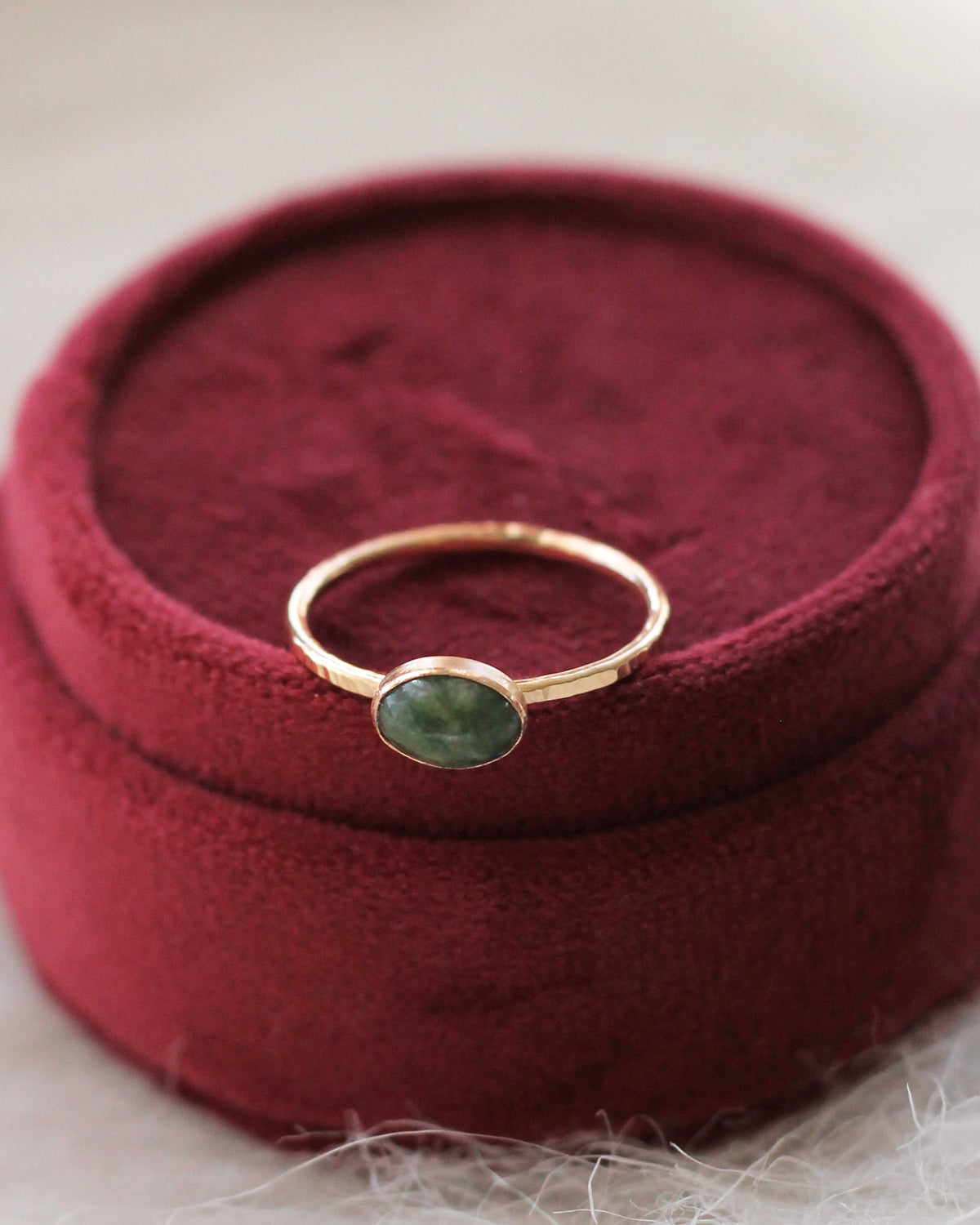 R1448 - Nephrite Jade Ring - Size 6