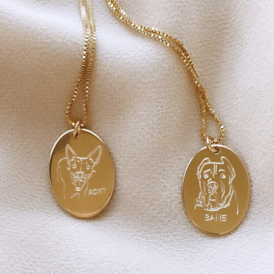 ENGRAVE N1220 - Gold Filled - Fur Baby Pendant