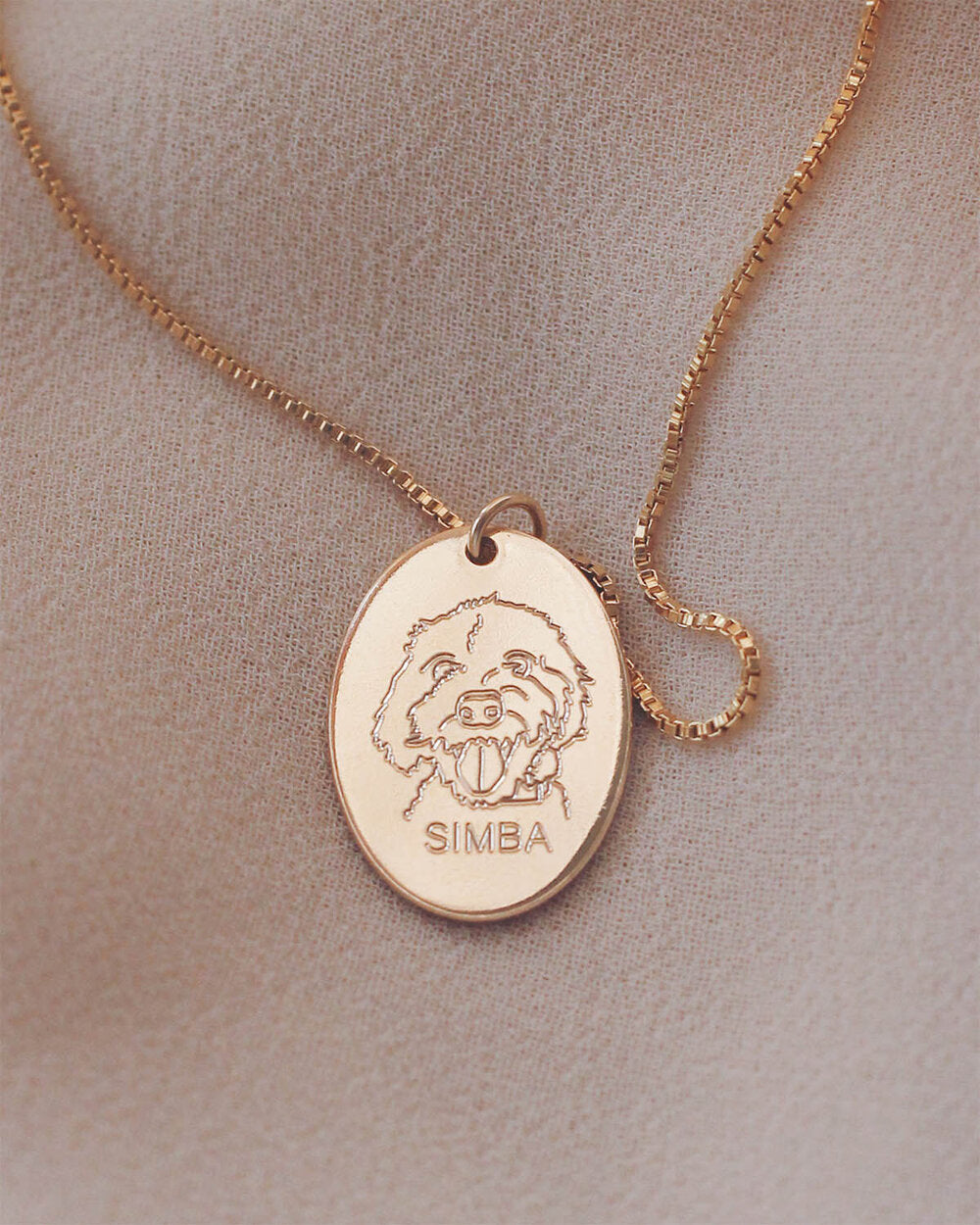 ENGRAVE N1220 - Gold Filled - Fur Baby Pendant