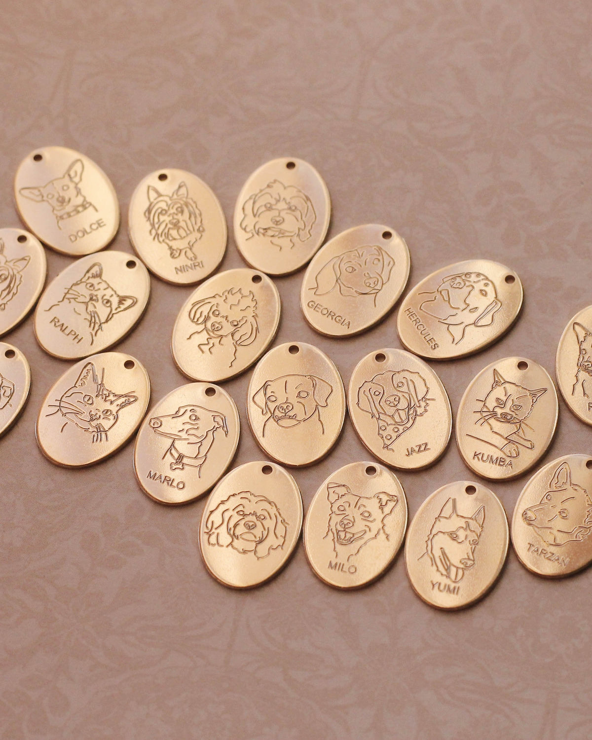 ENGRAVE N1220 - Gold Filled - Fur Baby Pendant